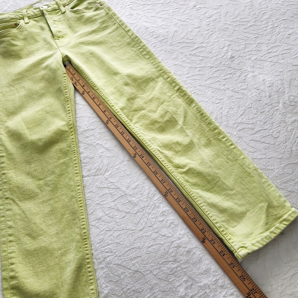 MOTHER The Tomcat Crop Straight High-Rise Jeans In Cirtron, Size 25 - Picture 12 of 16